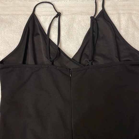 Plus size Ruched front wrap spaghetti strap dress - Picture 4 of 7